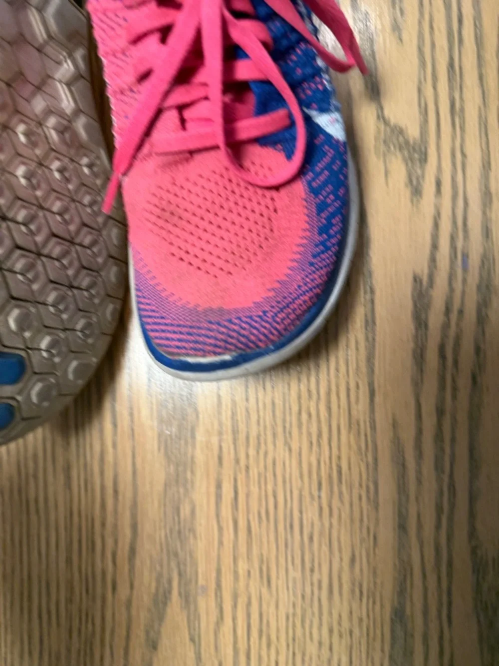 Nike Pink and Blue kids Athletic Sneakers (7.5) - Picture 3 of 7